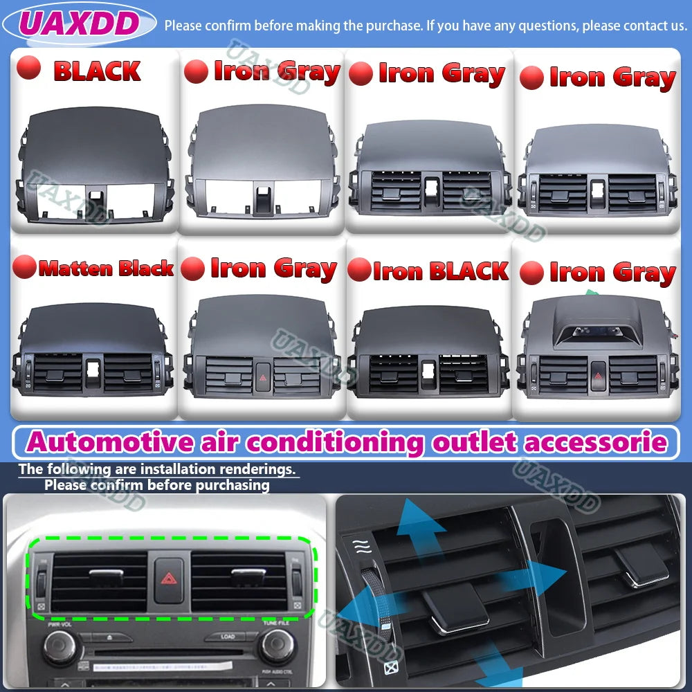 Automotive accessorie 2008-2013 For TOYOTA COROLLA Air conditioning outlet assembly Emerge
