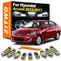 ZITWO 10Pcs LED Interior Dome Map Reading Trunk Light Kit For Hyundai Accent 2012 2013 2014 2015 - Canbus LED Car Light