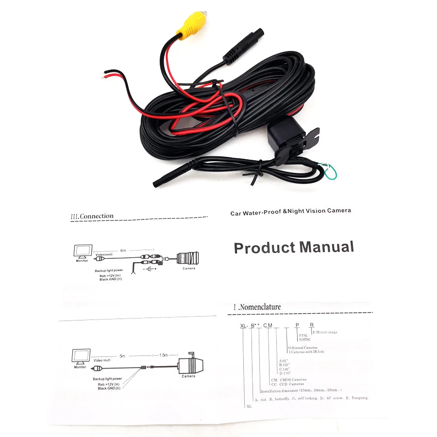 170 Degree HD No Blind Spot Car Front Or Rear View Reverse Camera Waterproof