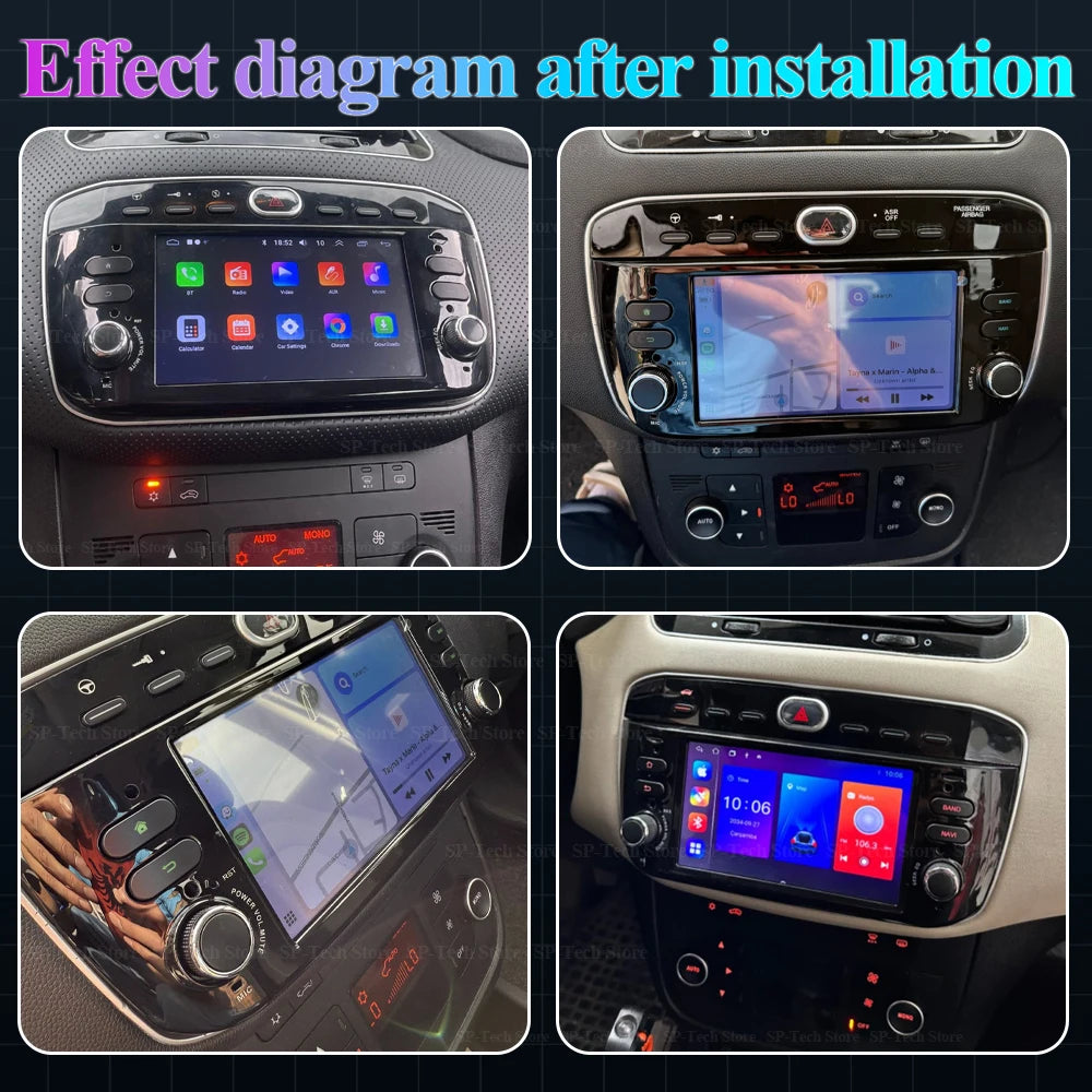 Android 16 For Fiat Linea Punto Evo Line 2012 2013 2014 2015 Car Radio Multimedia Video Pl | AUTOKITSHOP