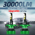 Car Headlight H4 30000LM High Bright Light H7 LED H11 9005 HB3 9006 HB4 H1 H8 H9 Auto Bulb