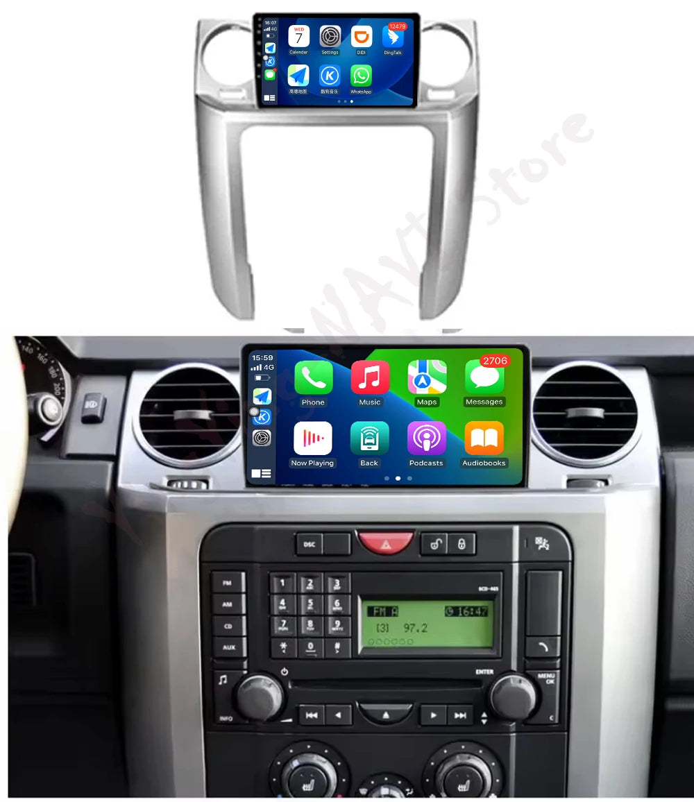 9 lnch For Land Rover Discovery 3 2004-2009 Car Video Radio QLED Screen Stereo Auto Multim