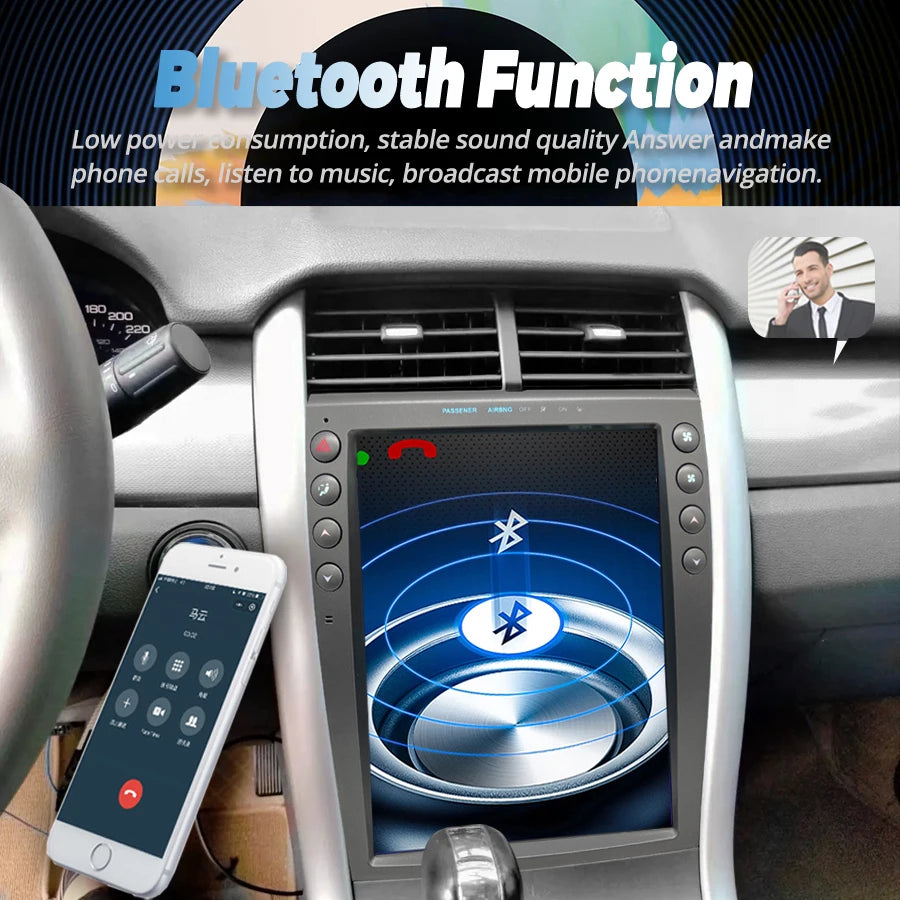 For Ford EDGE 2007-2014 12Inch CarPlay 4G SIM Android Radio Car GPS Navigation Head Unit M | AUTOKITSHOP