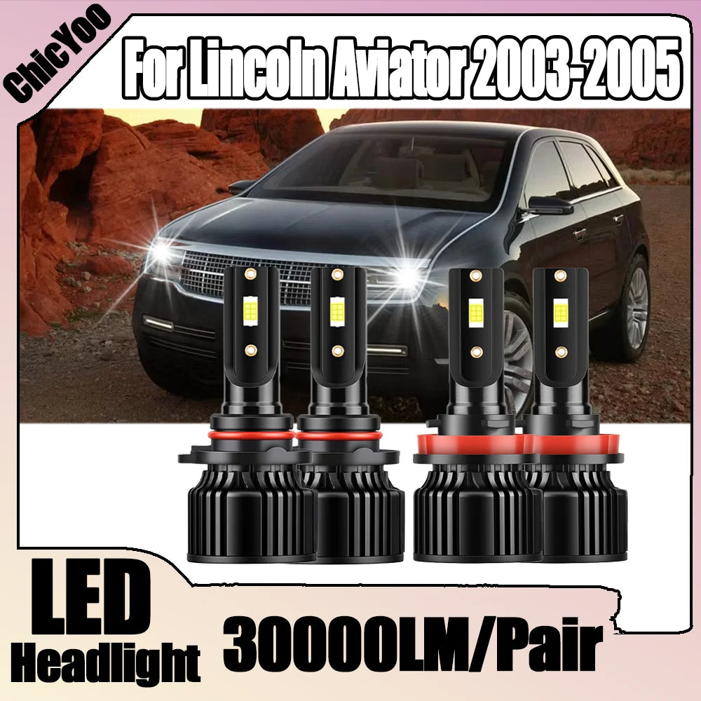 9005 H11 High Low Beam LED Headlight Bulbs 30000LM 150W High Power 6000K White LED Fogligh