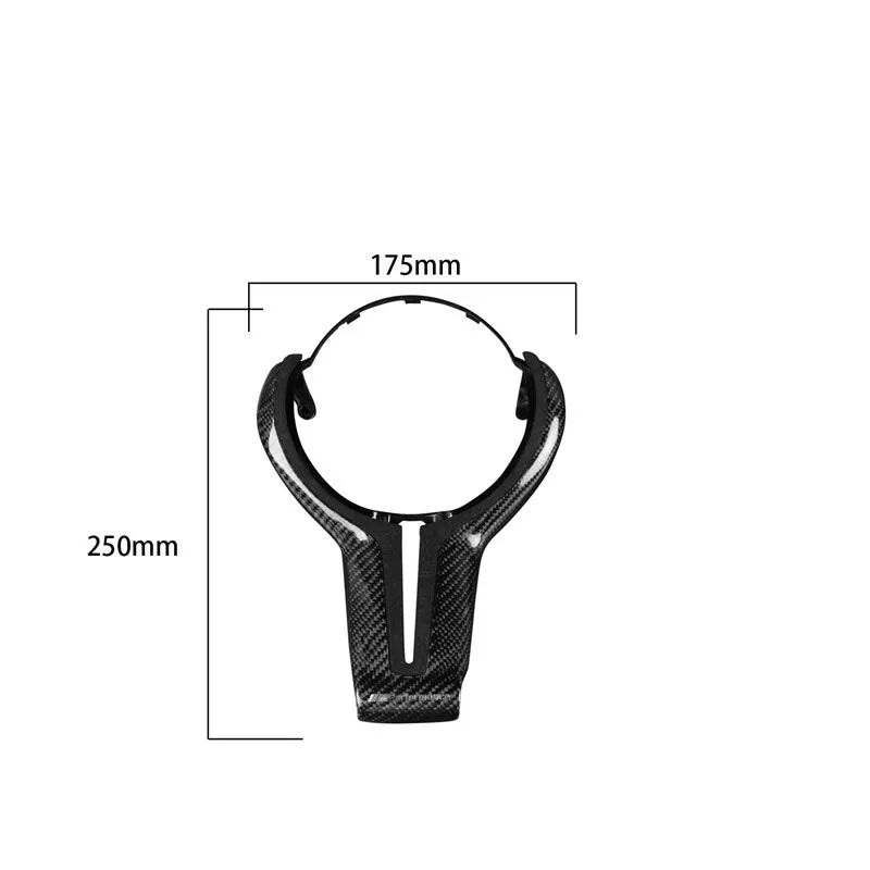 Suede Carbon Fiber Steering Wheel Trim Replace For BMW M2 M3 M4 M5 M6 X5M F06 F12 F13 Car