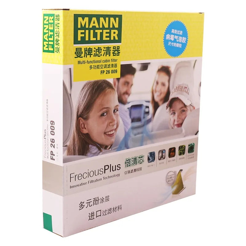 MANN FILTER FP26009 Cabin Air Filter For Audi A3/Q2/Q3/Q6/RS3/TT/CC/Arteon/e-Golf 7/Tiguan