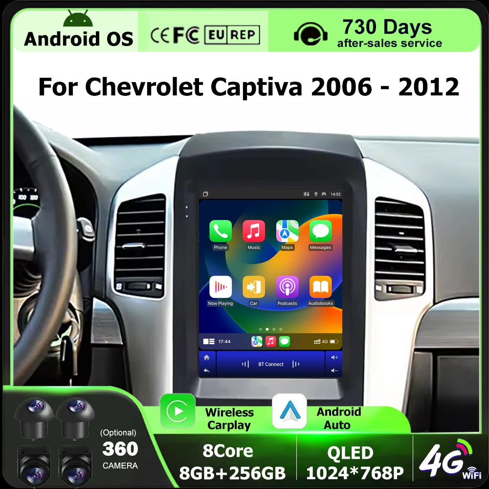 9.7 Inch For Chevrolet Captiva 2006 -2012 Android 16 Car Radio Multimedia Player GPS Navig