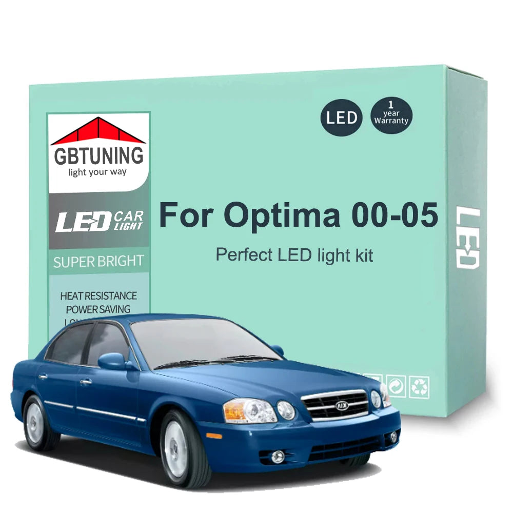 12-Piece LED Interior Light Kit for KIA Optima Magentis - Canbus Error-Free Bulbs | AUTOKITSHOP