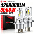 BULLVISION H4 LED Headlights CANBUS Wireless Car Headlamps 4200000LM 3500W 6000K 12V 24V L