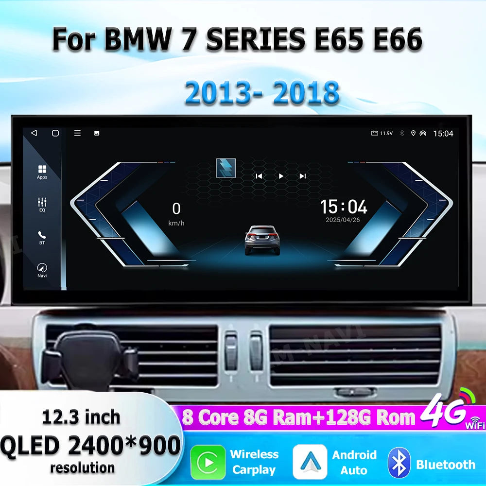 Android 16 GPS Navigation Bluetooth 4G For BMW 7 SERIES E65 E66 2004 - 2008 CCC System Car