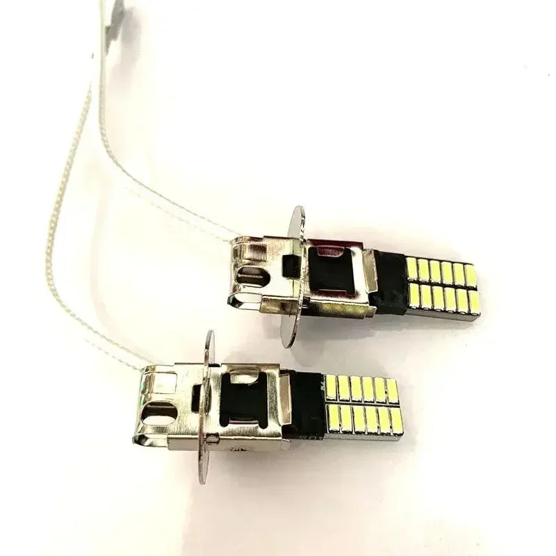 H3 H1 LED Headlight Car Fog Light Bulbs Auto Driving Running Lamps 12000LM 80W 12V 24V