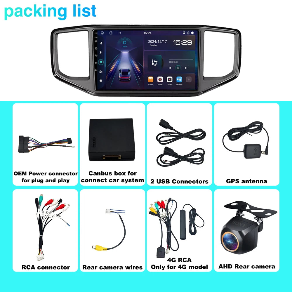 Carplay Car Radio For Volkswagen VW Amarok 1 2016 - 2020 Android Auto Stereo Multimidia Pl