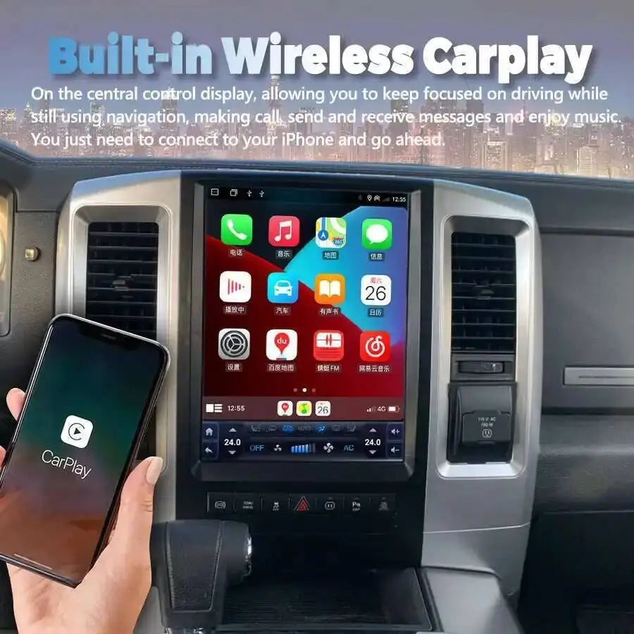 Touch screen For Dodge RAM 1500 2009-2012 Android Car Radio WIFI Stereo Carplay Video Navi | AUTOKITSHOP