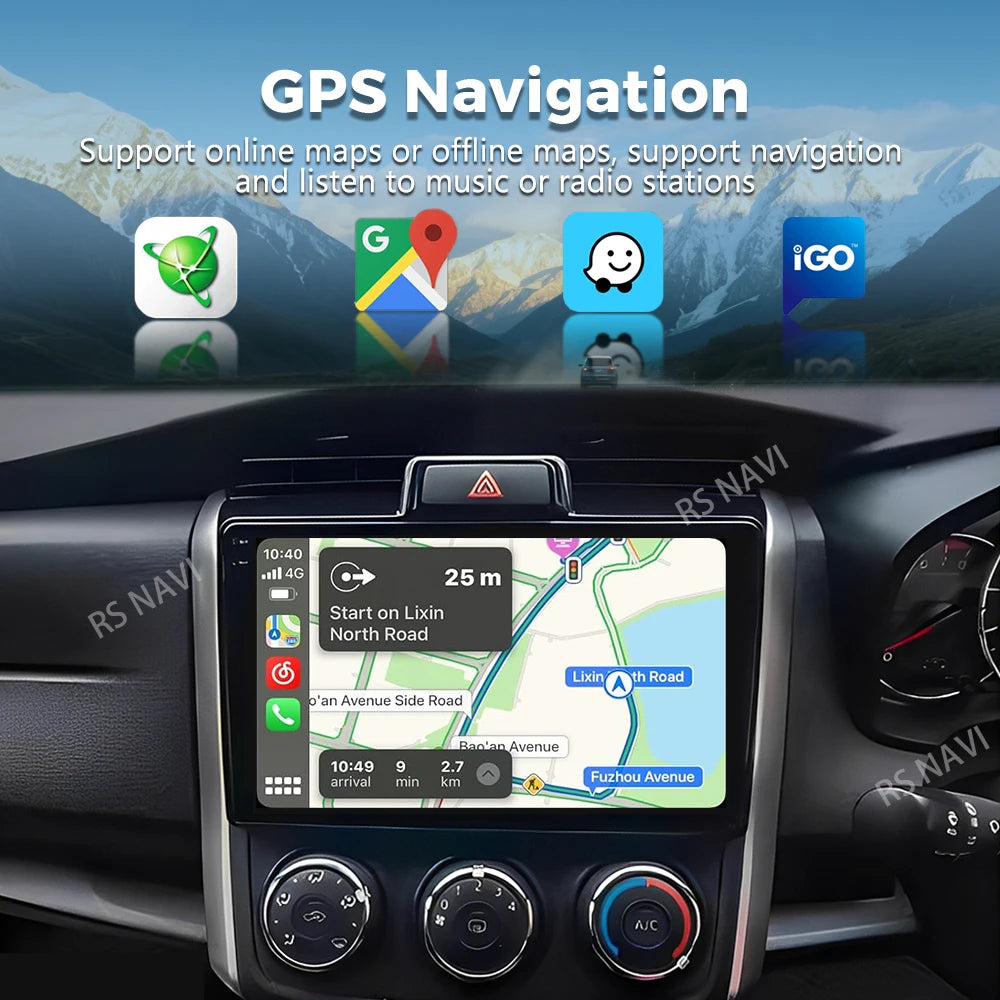 Android 16 For Toyota Corolla Axio 2 Fielder 3 E160 2012 - 2021 2K QLED Stereo Car Radio M