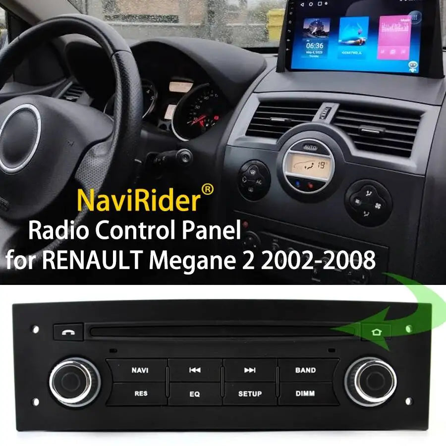 Plug & Play Control Panel To Android Screen Keep OEM Style For RENAULT Megane 2 2002-2008