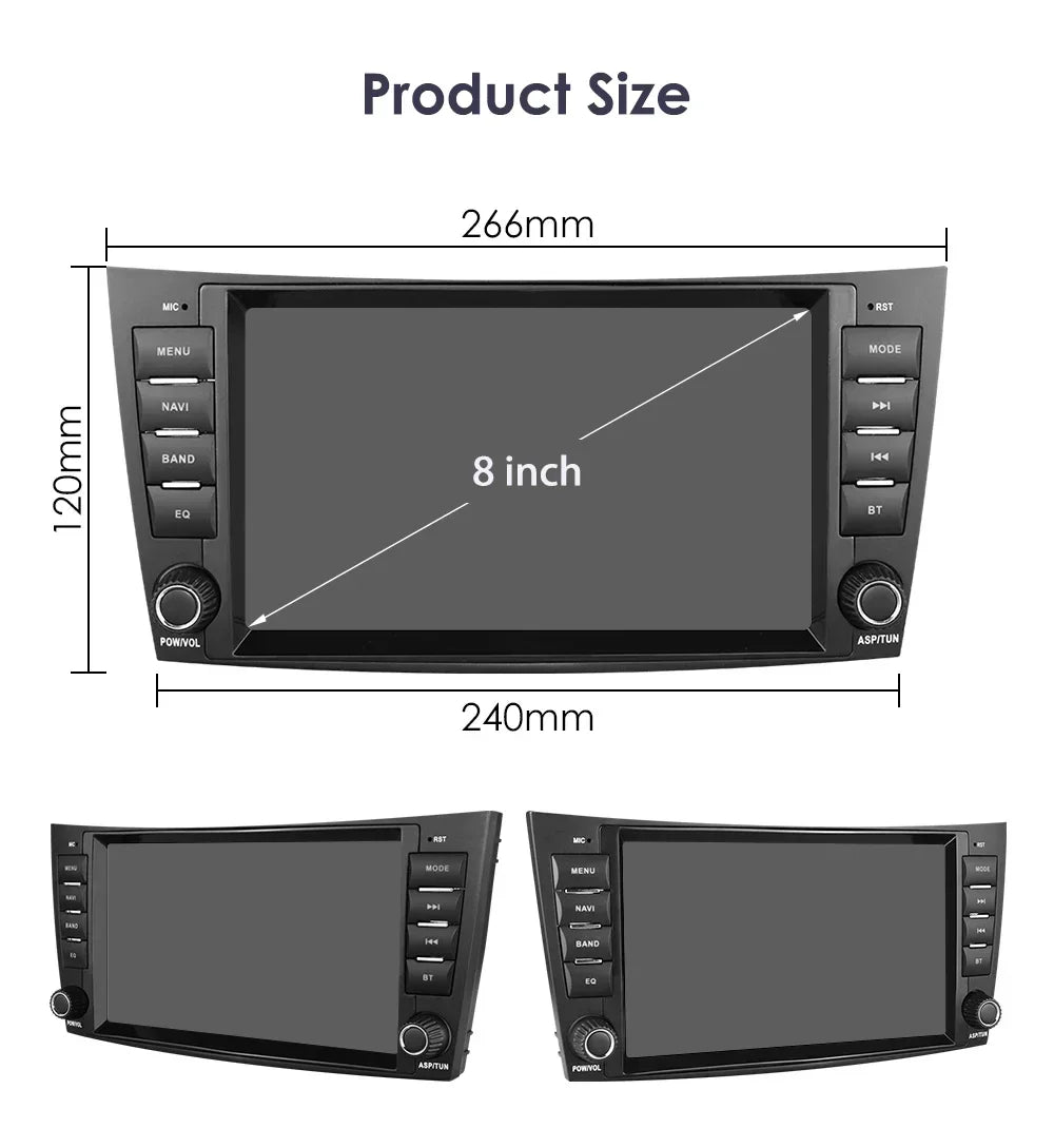8"7862 Android Auto Car radio 4G Carplay For Benz E-Class W211 2002-2009 CLS-CLK-G-Class W