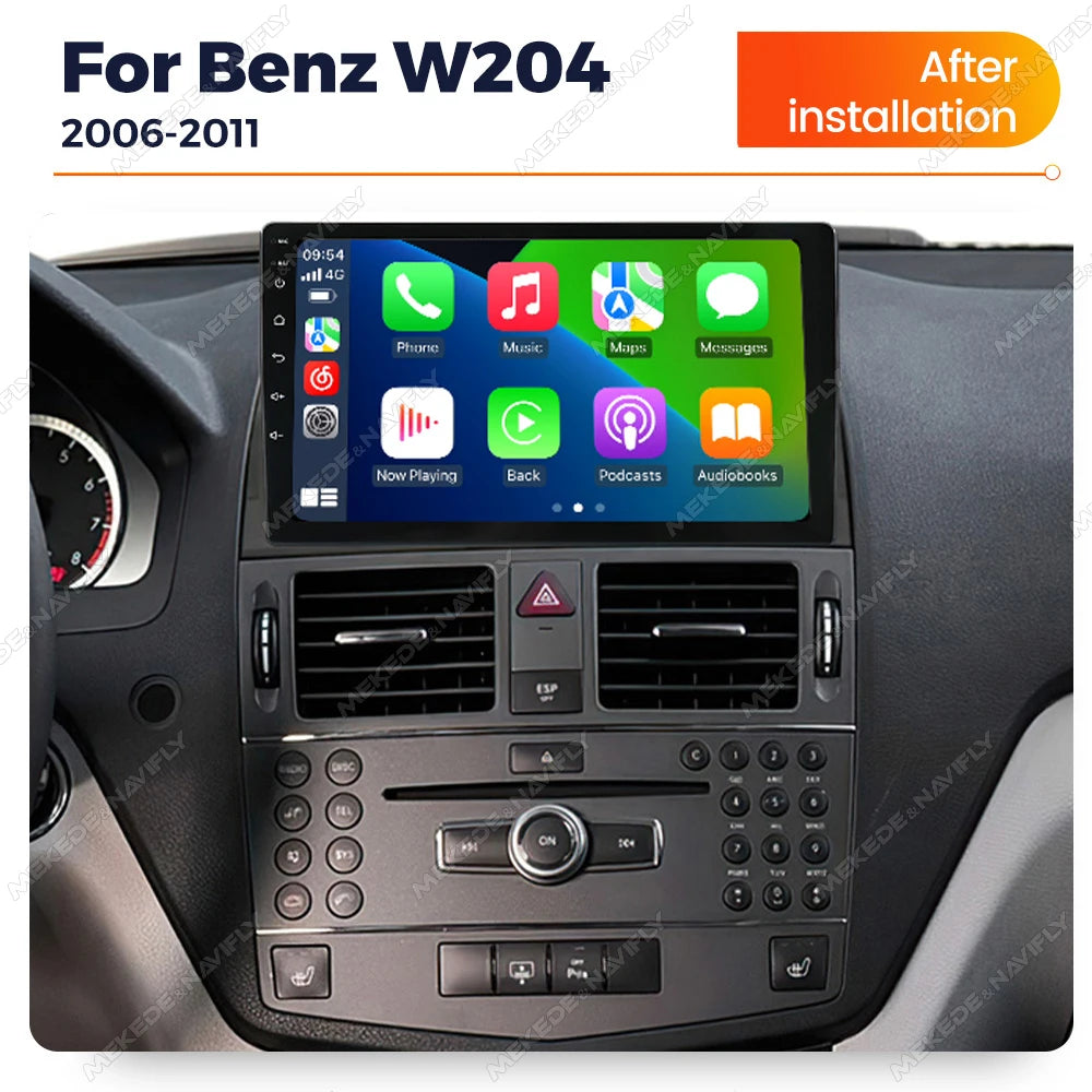 Autoradio For Mercedes Benz C Class 3 benz W204 S204 2006 - 2011 Car Radio Multimedia Play