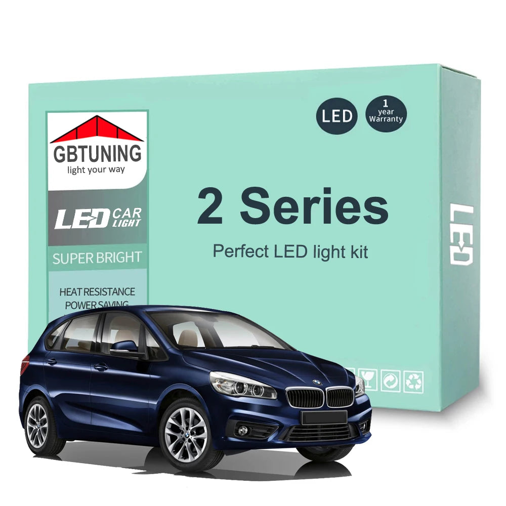 LED Interior Light Kit for BMW 2 Series F45 Active Tourer F22 F87 Coupe Canbus Vehicle Indoor Lamp Reading Trunk Dome...