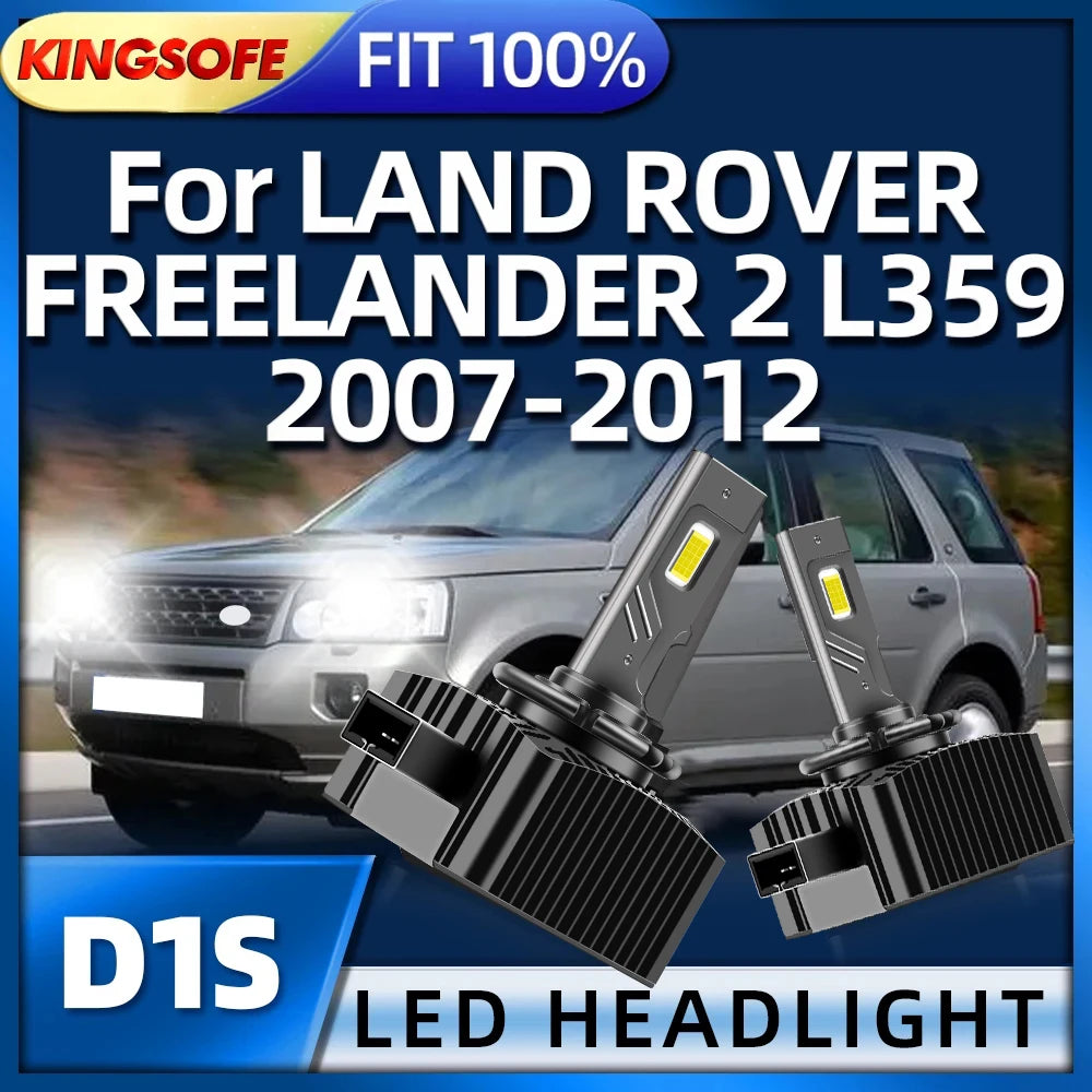 KINGSOFE LED Headlights Bulbs D1S 30000LM Car Auto Headlamp For LAND ROVER FREELANDER 2 L3
