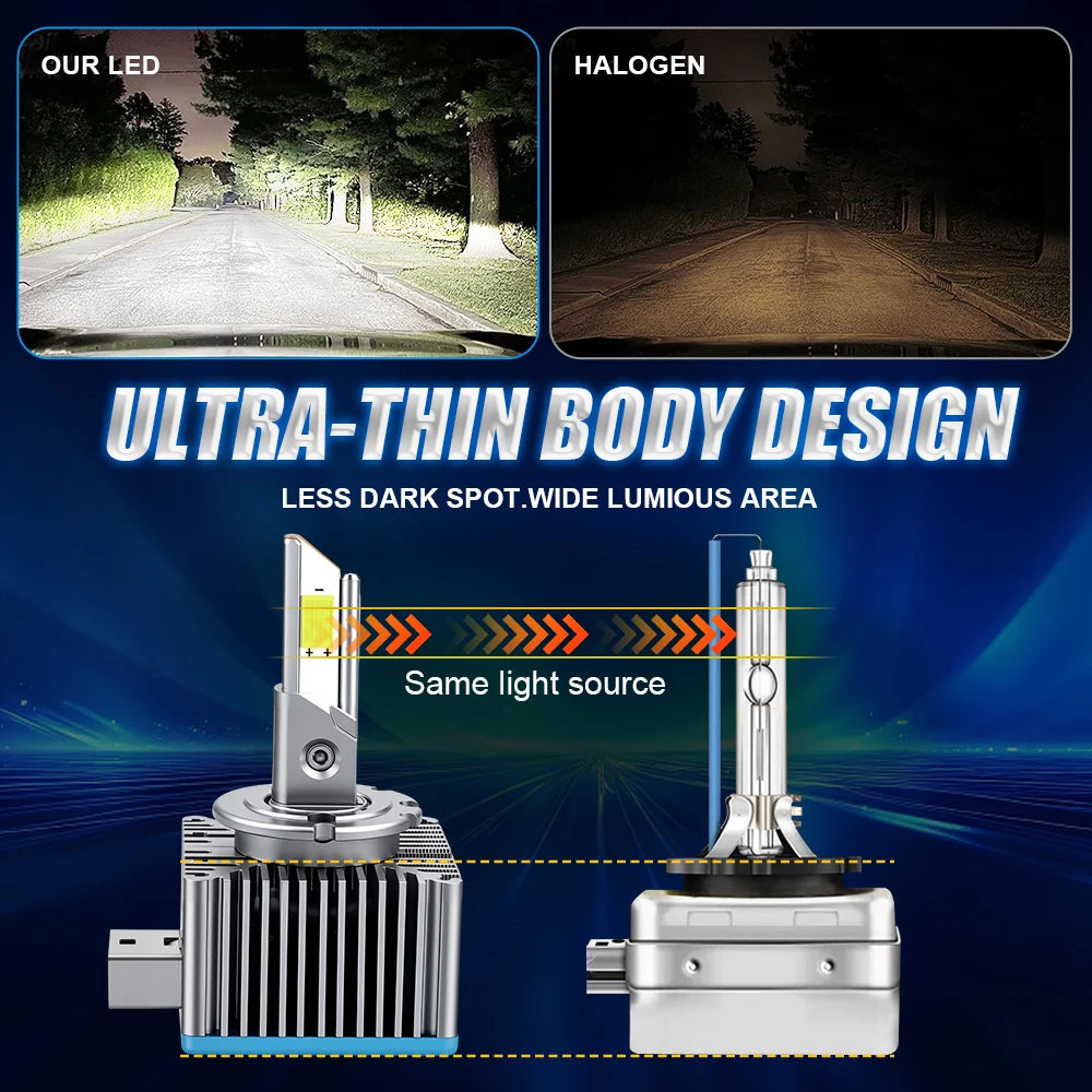 D1S D3S D2S LED Canbus Headlight Bulb Xenon D4S D1R D3R D2R D4R D8S Ultra Powerful Spotlig
