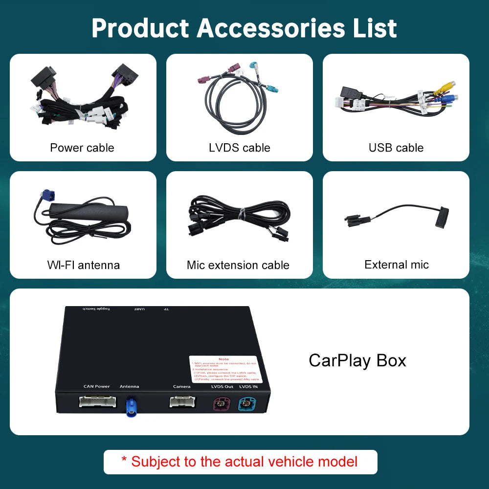RoadTop Wireless CarPlay Linux Moudule for BMW CIC X5 E70 X6 E71 2011-2013 X1 E84 2009-201