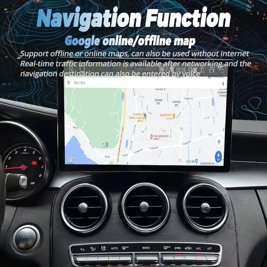 13.3inch Android 15 Carplay Auto Player For Mercedes Benz C CLASS V Class W446 W447 X253 W | AUTOKITSHOP
