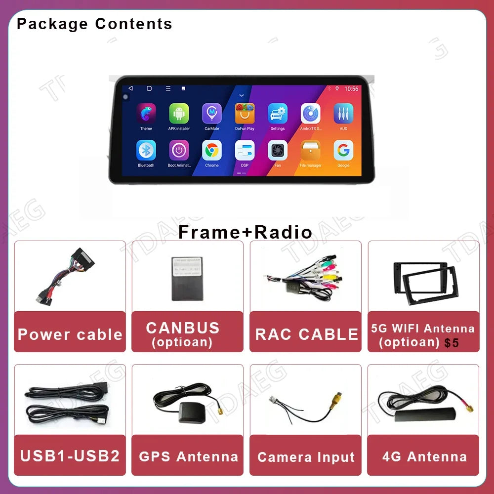 12.3' For Toyota Tundra XK50 2007 - 2013 Sequoia XK60 2008 - 2017 Car Radio Android15 Mult | AUTOKITSHOP