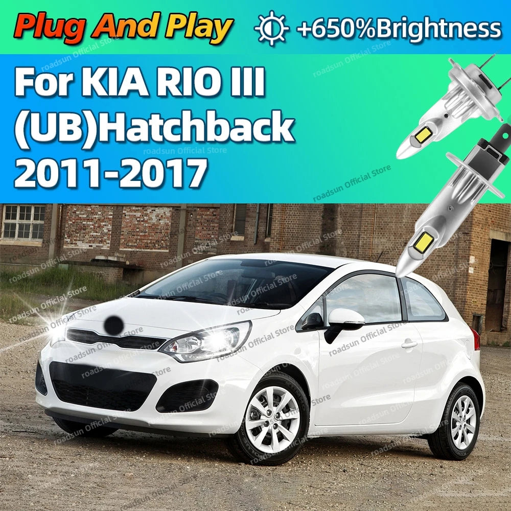 2/4Pcs Led Car Headlight Bulbs Auto Headlamp 6000K Lights For KIA RIO III UB Hatchback 201