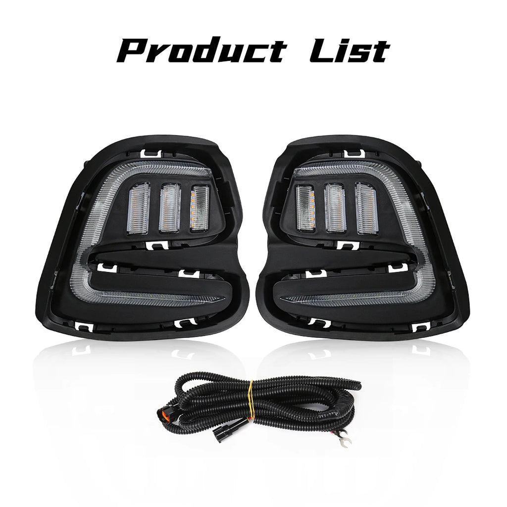 Led DRL For Chevrolet Cavalier 2016 2017 2018 2019 Daytime Running Lights Turn Signal Fog  | AUTOKITSHOP