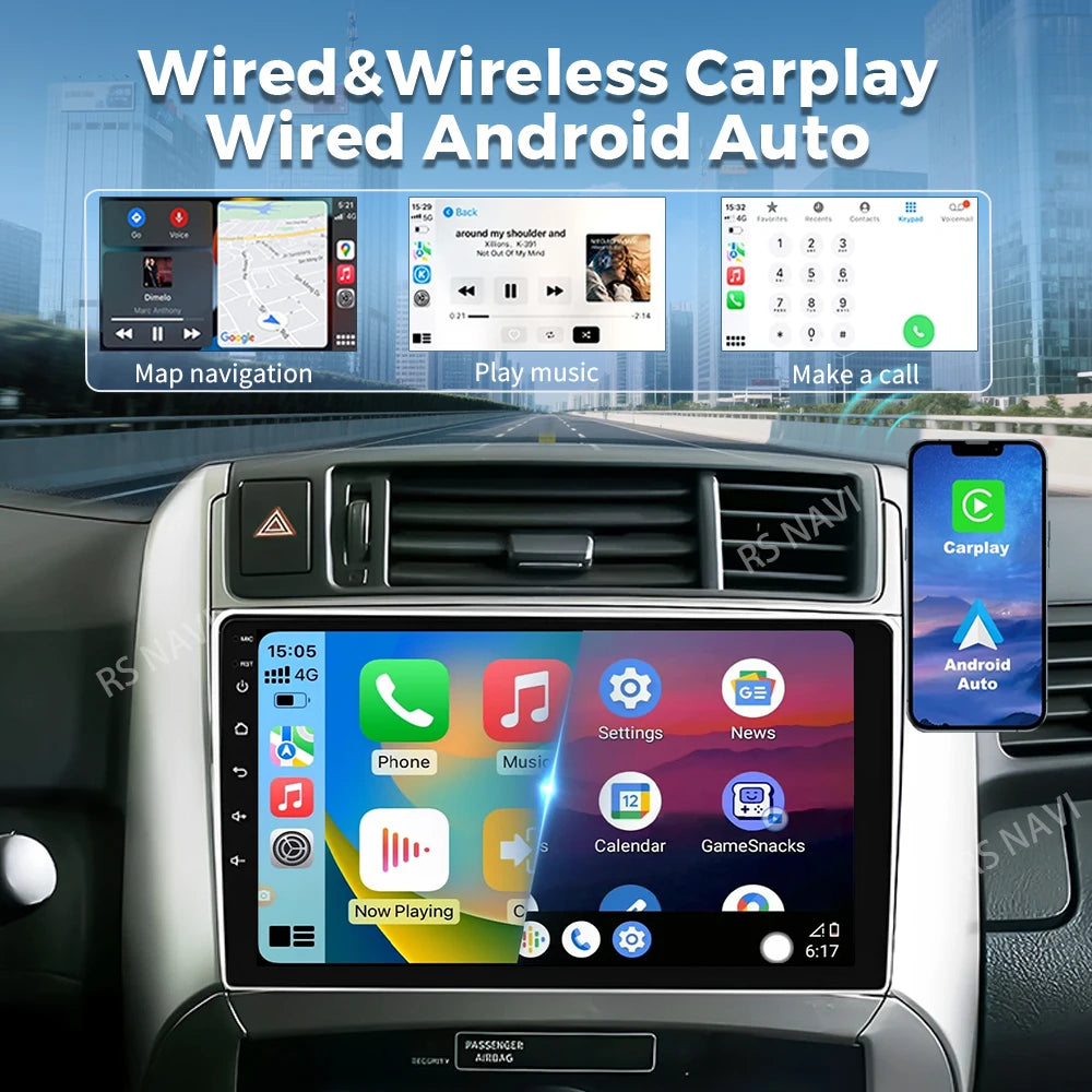 Android 16 Carplay Car Radio For Toyota Verso R20 2010-2013 2014-2016 Multimedia Player GP