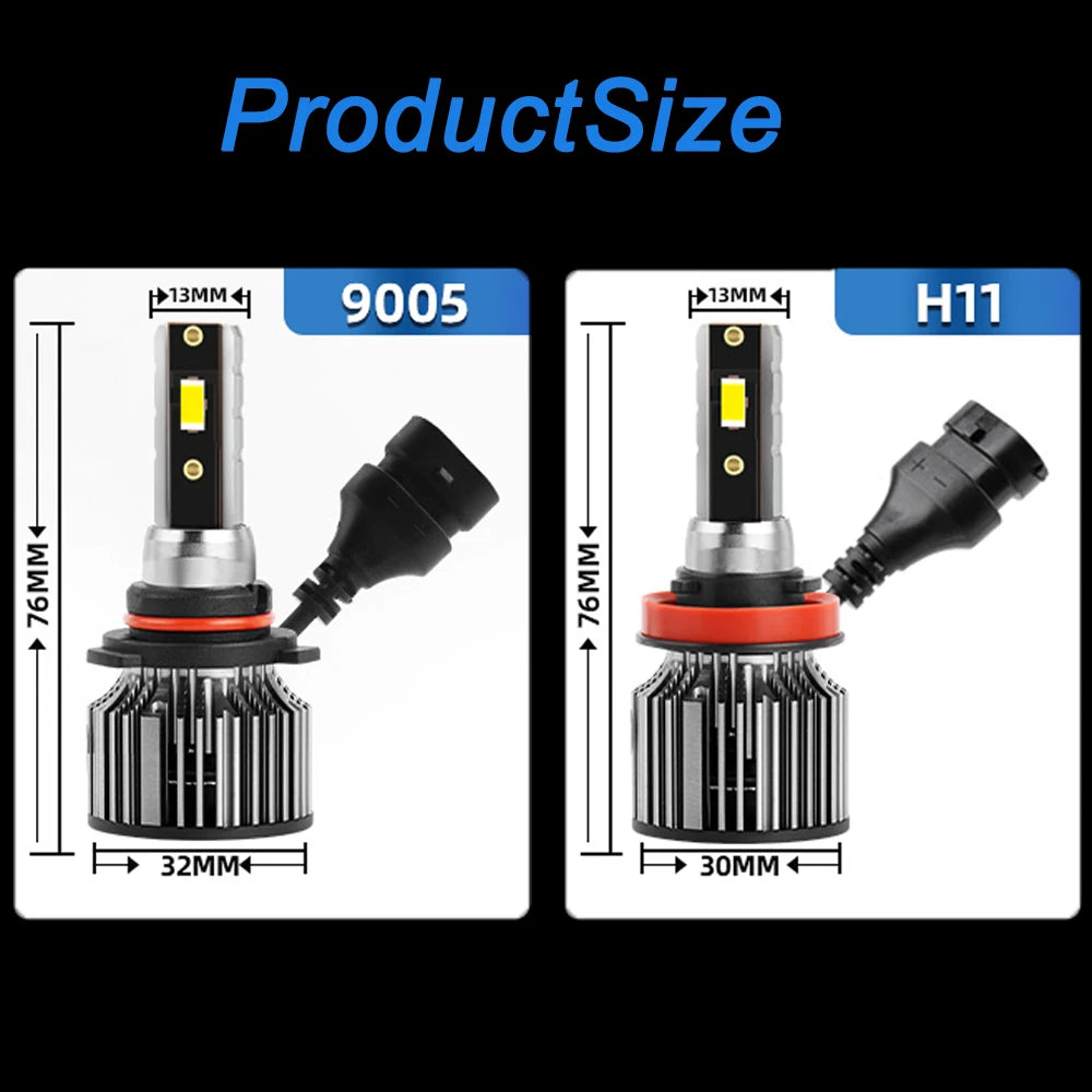 LED Headlight For Mazda 6 2014 2015 2016 2017 Car Lamp 9005 6500K Auto Light H11 Plug&Play