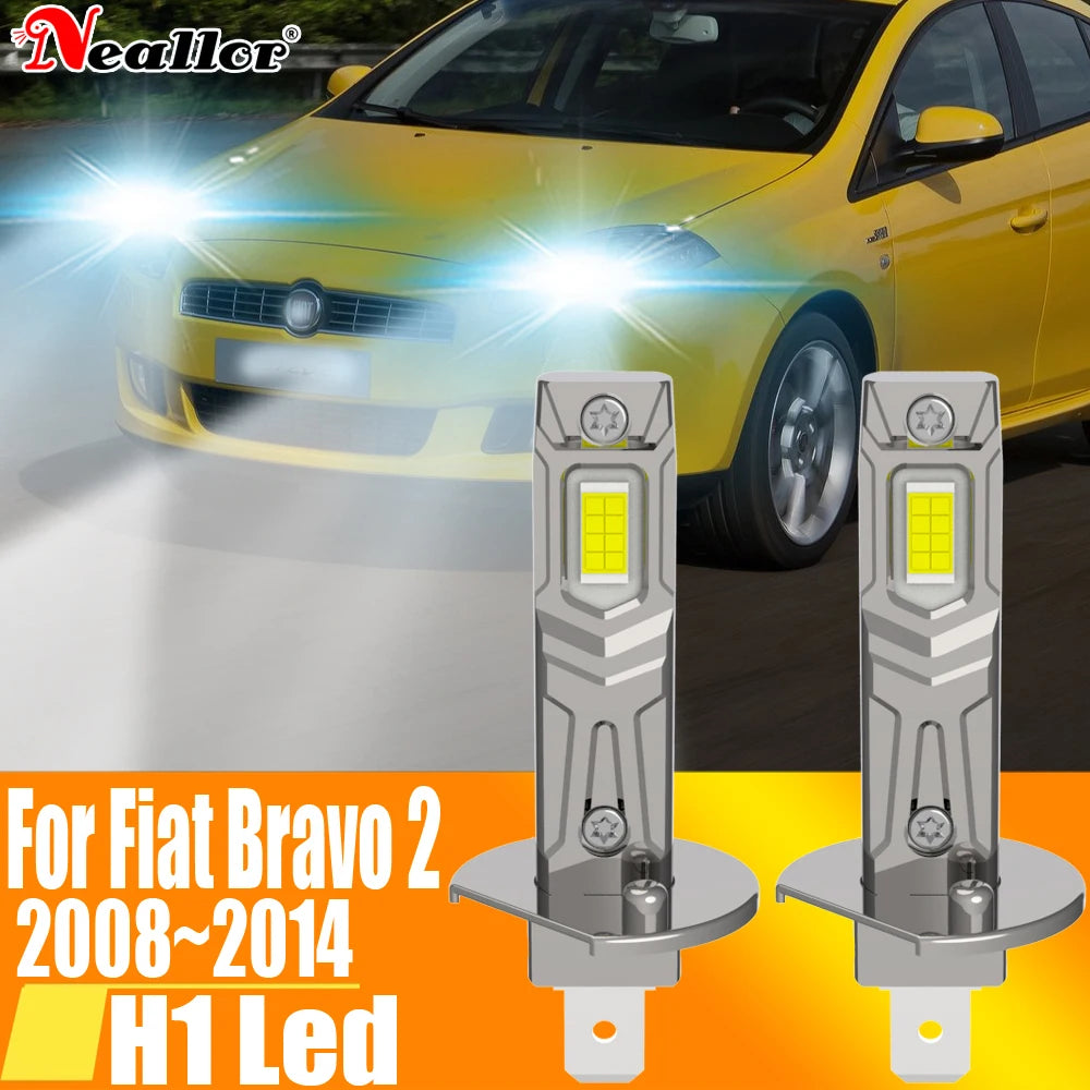 2x H1 Led Light Canbus Bulb Car Headlight High Power Auto Fog Diode Moto Driving Running L