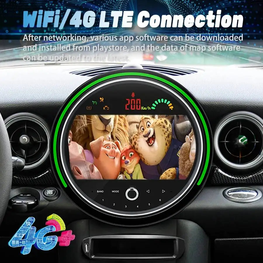 Multimedia Android 15 Screen For BMW Mini R60 2011-2014 Car Radio 9inch 256GB Navigation W