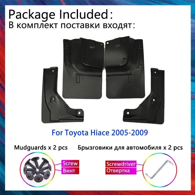For Toyota Hiace 2005-2009 Vauxhall Holden MK1 Car Tire Fender Mud Flaps Dirt RoadGuards M | AUTOKITSHOP