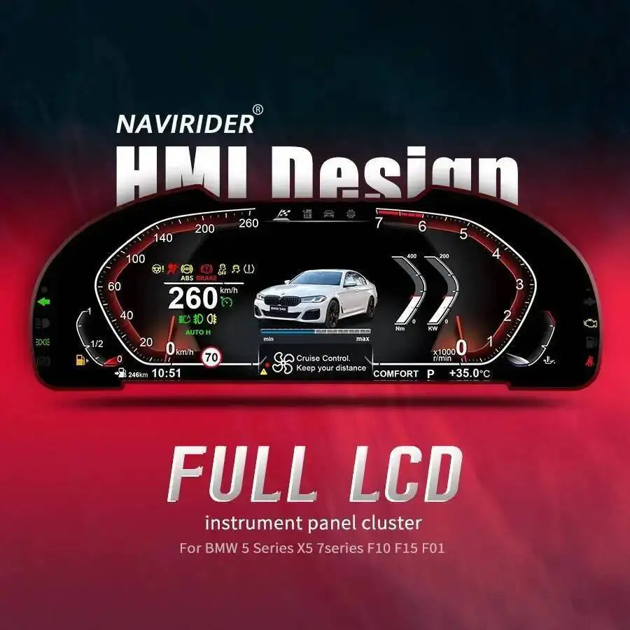 multimedia Multiple UI For BMW 5 6 7series X3 X4 X5 X6 F10 F15 F01 DSP full LCD instrument