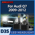 KINGSOFE Led D3S Turbo Headlight Bulbs CSP Chip 30000Lm 6000K Car lights Plug&Play For Aud