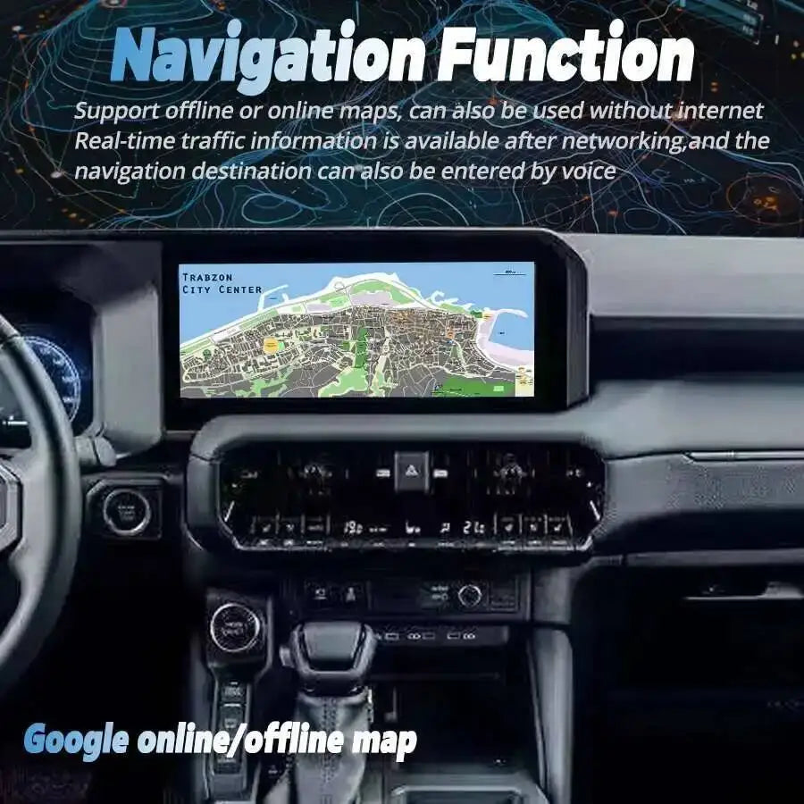 2K 12.3inch Android For Toyota Prado LC250 2023-2024 Car Stereo Radio Multimedia Player Ca