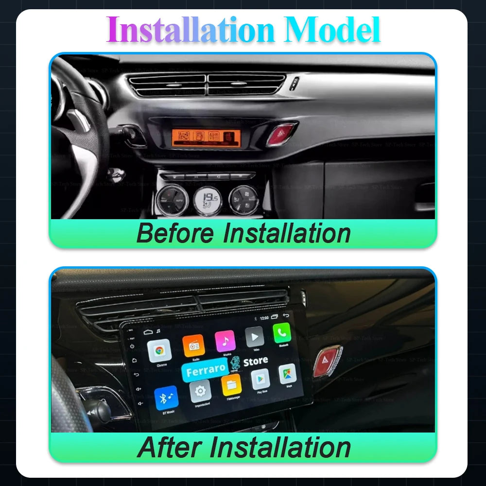 Android Auto Carplay For Citroen C3 Ds3 For Citroen C3 Ds3 2010 - 2016 Car Radio Video Mul | AUTOKITSHOP