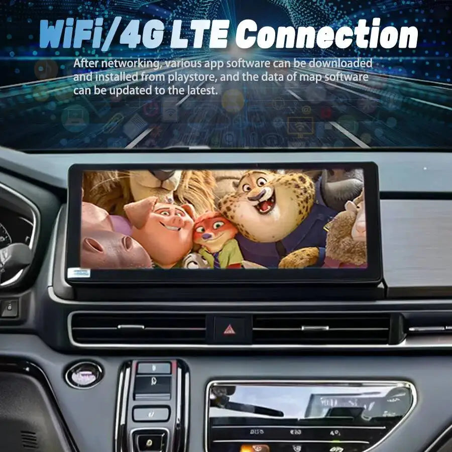 Auto Radio Multimedia Player Carplay Car GPS Stereo 12.3" Touch Screen For Honda Odyssey E