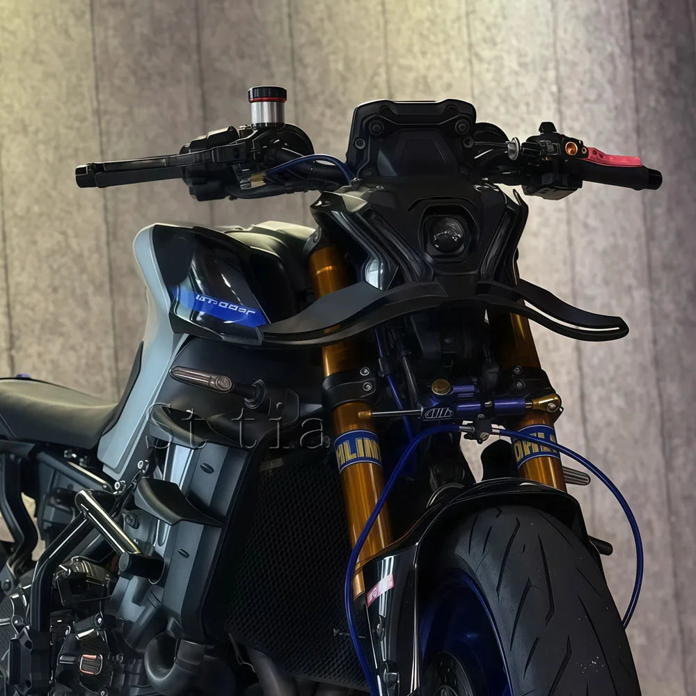 For YAMAHA MT-09/SP 2023 GP Wing Downforce Naked Frontal Spoilers MT09/SP 2021 2022 2023 Front S - Automotive LED Light