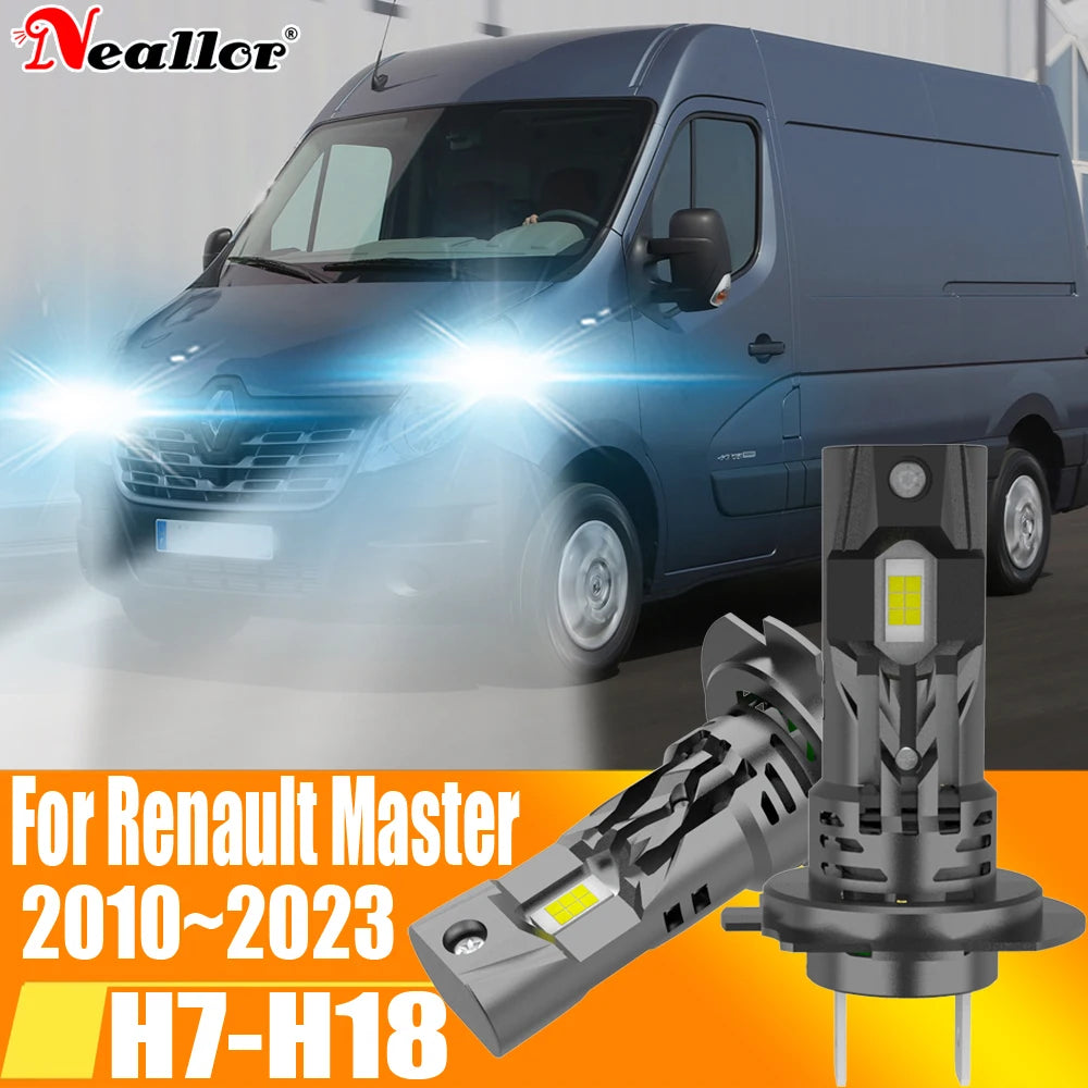 High Power H7 Led Headlight Canbus No Error H18 Car Bulb 6000K White Light Diode Lamp 12v