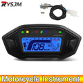 AD Motorcycle Instrument + Sensor Tachometer 10000 RPM Meter Dashboard Odometer KMH Speedometer  - Automotive LED Light