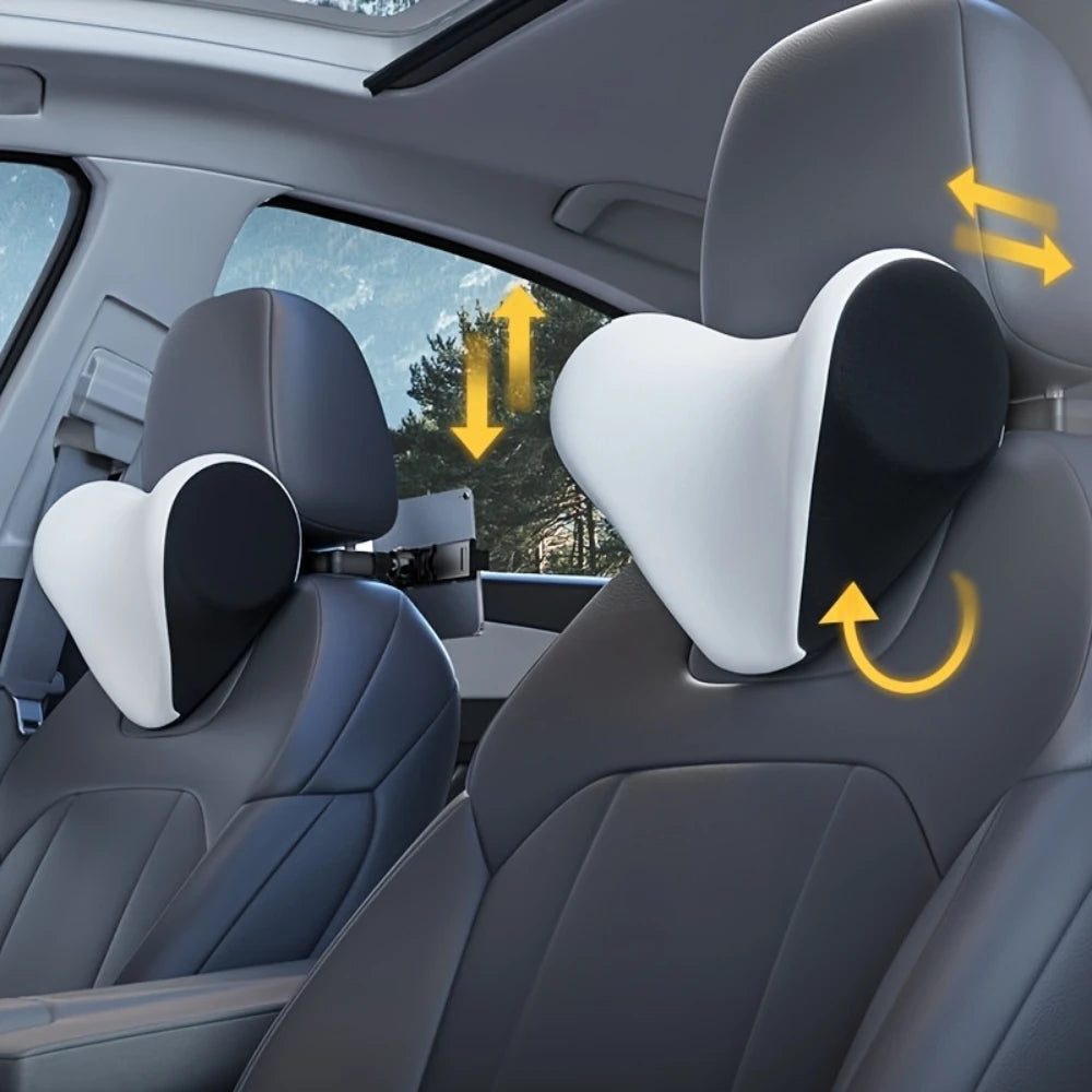 Selling Car Headrest Neck Pillow With Phone and iPad Holder Car Seat Headrest Sleep Pillow Neck  - Automotive LED Light