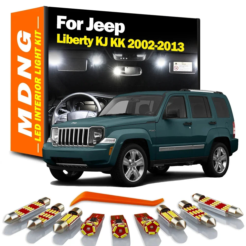 LED Interior Light Kit for Jeep Liberty KJ KK 2002- 2008 - Canbus Dome Map Door Trunk Bulbs | AUTOKITSHOP