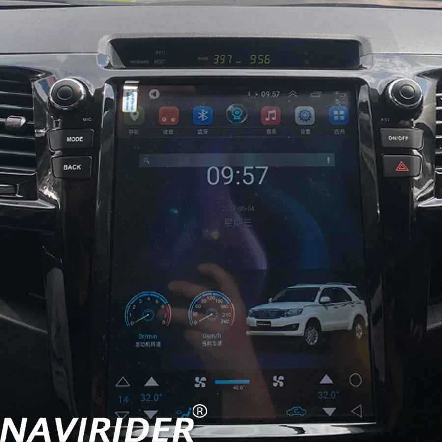 8G+128G For Toyota Fortuner Hilux Revo Vigo 2007 2015 Android 14 Car Radio CarPlay Android