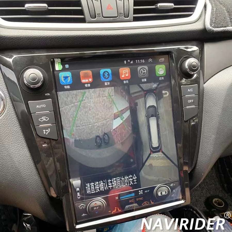 Automatic AC GPS Navi Car Auto Carplay Stereo 12.1" Android 15 Multimedia Player For Nissa