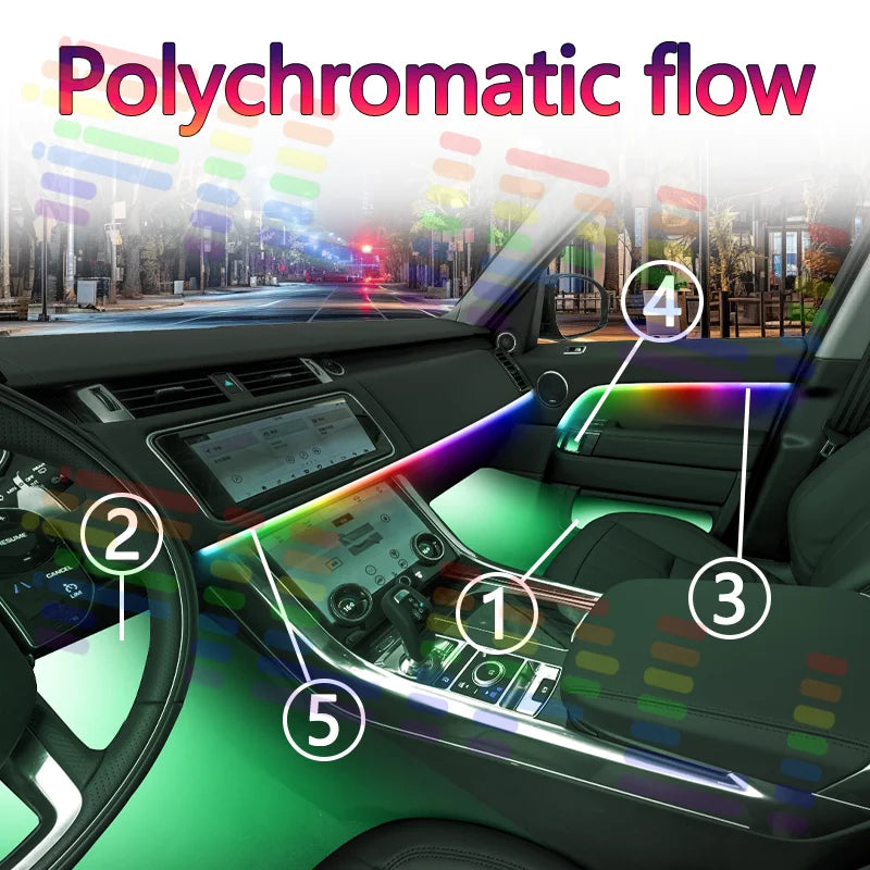 For Land Rover 64s RGB LED Interior Ambient Lamps Light Personalize Your Car's Interior Li | AUTOKITSHOP