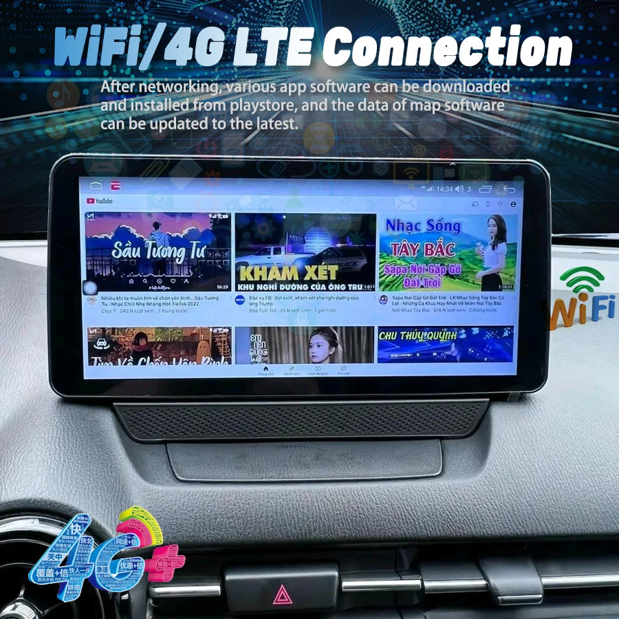 10.25" Car Radio For Mazda 2 CX-3 CX3 2014-2020 Android 14 Auto Stereo Screen GPS Navigati | AUTOKITSHOP