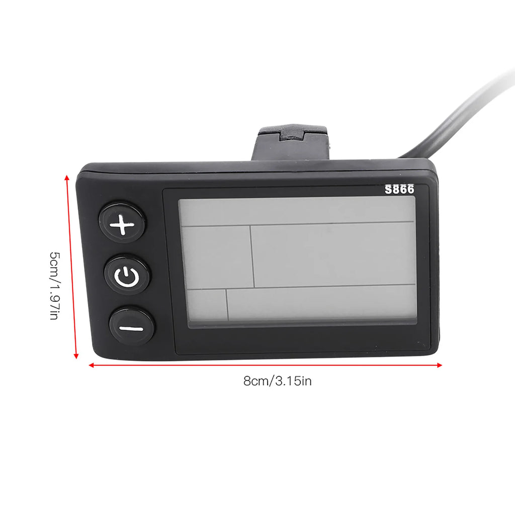 Electric Bike Controller 24V‑48V 13A Brushless Controller with LCD Display Panel E-scooter Meter - Automotive LED Light