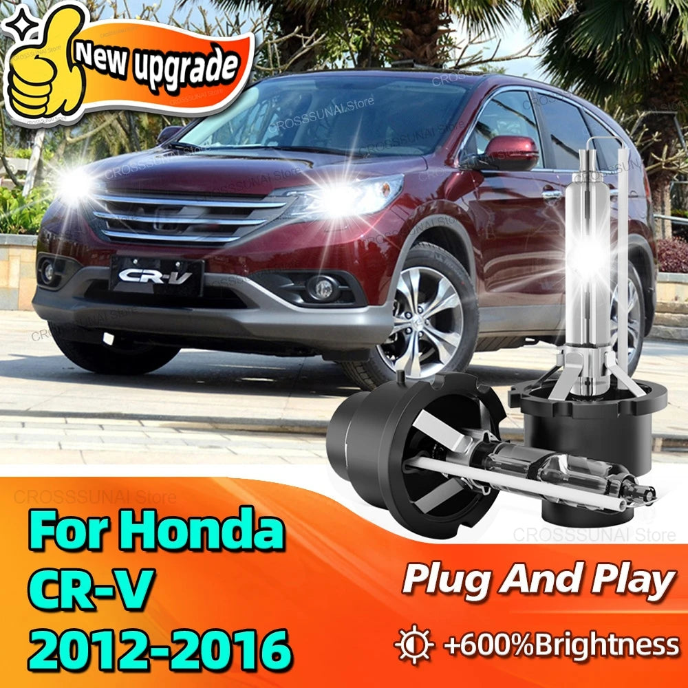 Car Headlight 35W D4S HID Replacement Bulb 6000K 10000LM Bright Xenon Lamps For Honda CR-V
